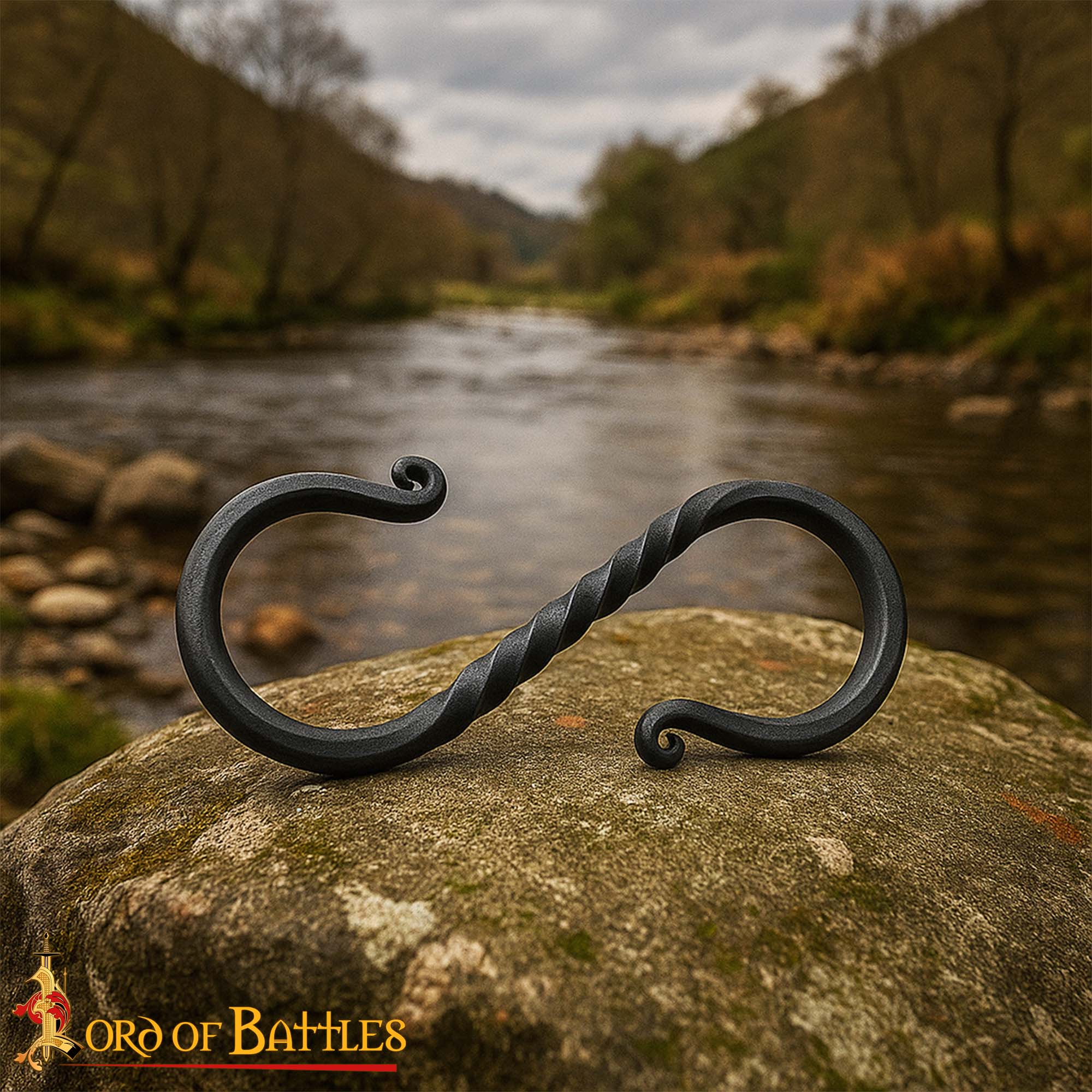 13th Century Hand-Forged Wrought Iron S-Hook-8514-5pcs 1