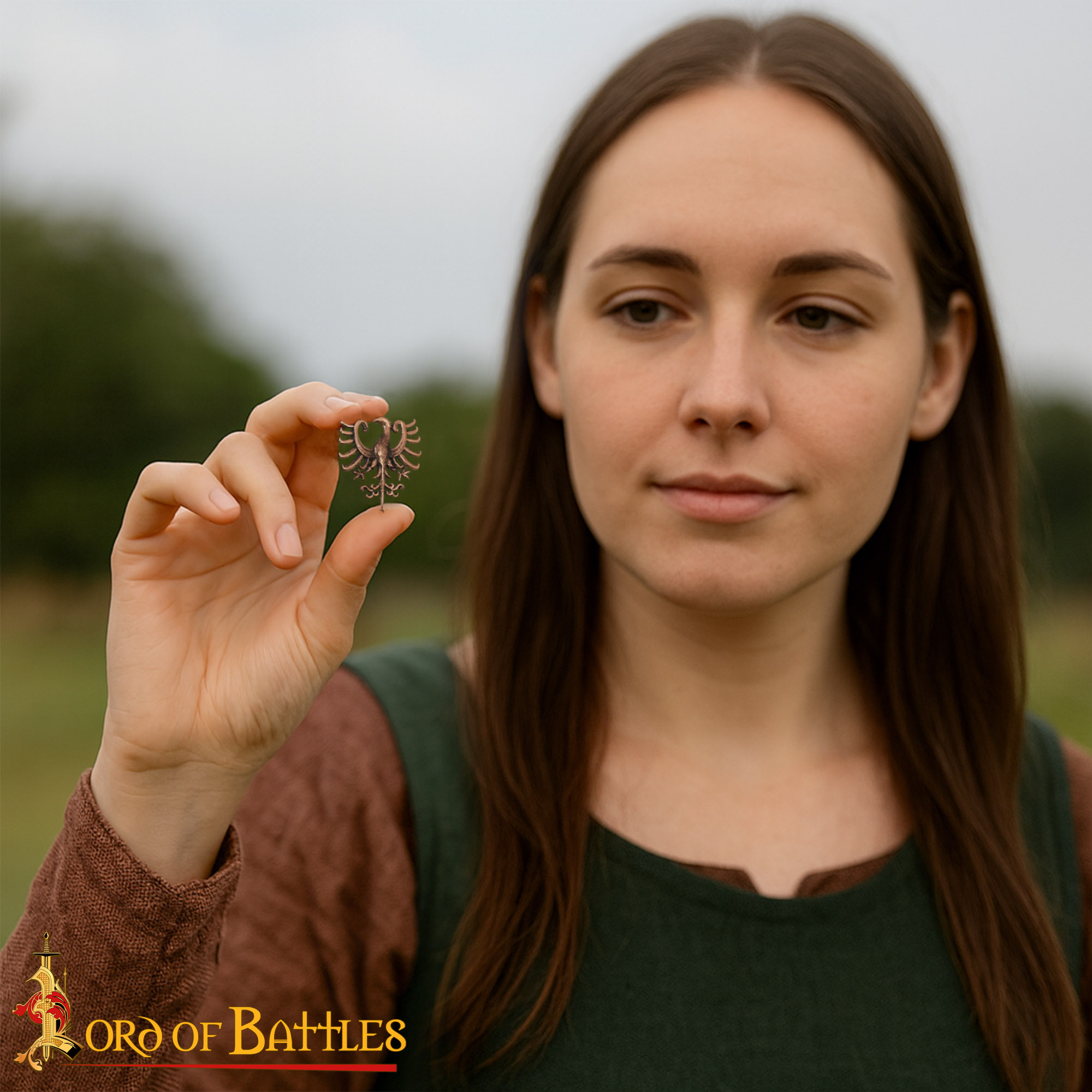 Medieval Bronze Eagle Emblem – Lost Wax Cast Heraldic Badge - Image 4