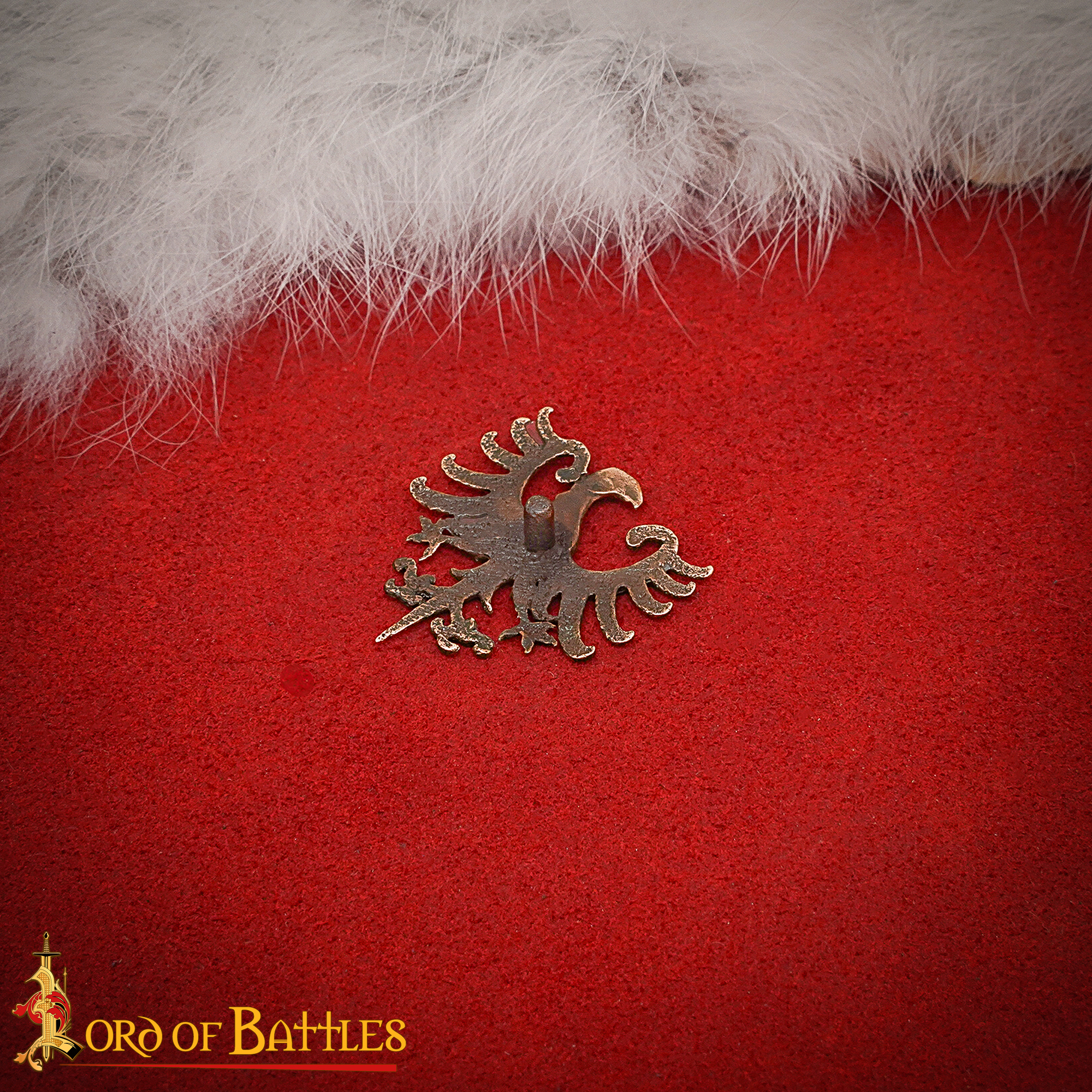 Medieval Bronze Eagle Emblem – Lost Wax Cast Heraldic Badge - Image 5