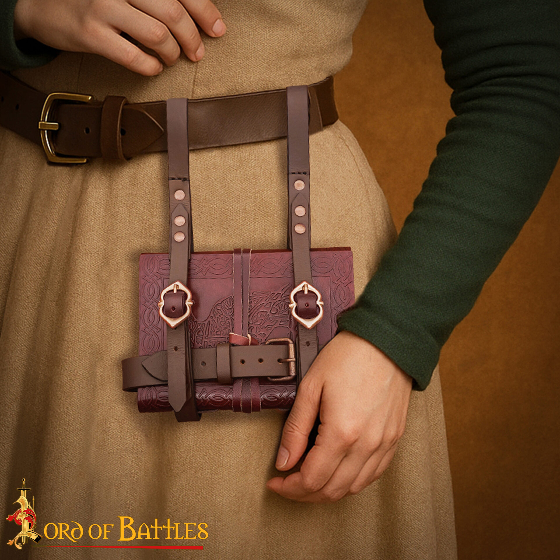 14th Century Solid Antique Bronze Buckle-8901BZ 6