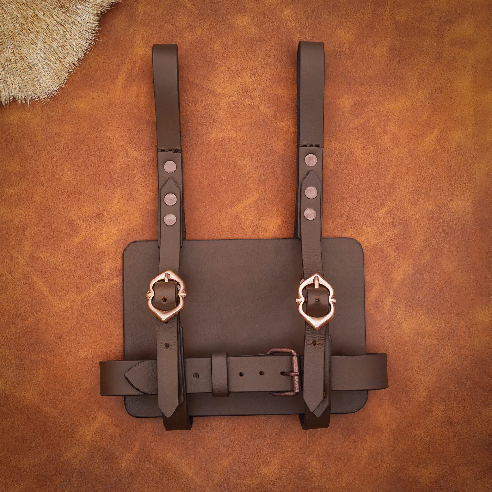 14th Century Solid Antique Bronze Buckle-8901BZ 7