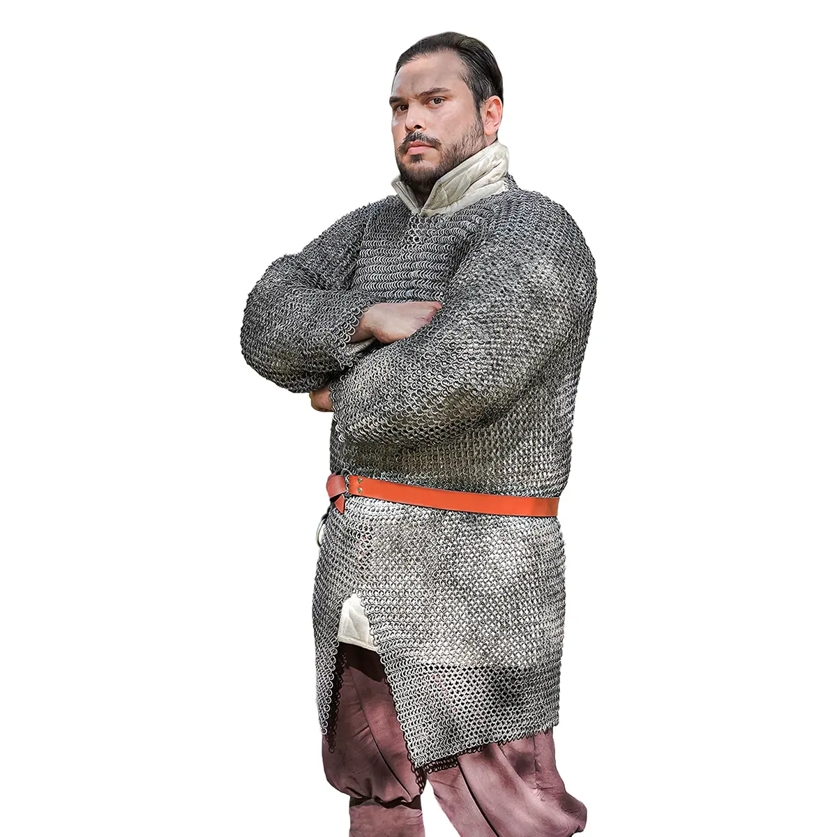 Chainmail Hauberk 9mm Dome Riveted Round Rings with Alternating Flat Solid 18 Gauge Chainmail Hauberk 9mm Dome Riveted Round Rings with Alternating Flat Solid 18 Gauge - Image 5