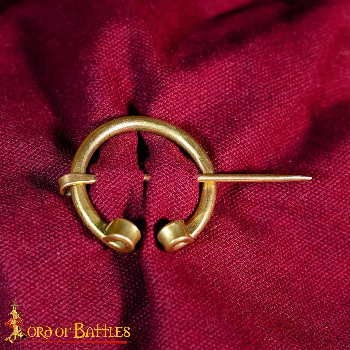 Medieval Brass Penannular Cloak Brooch Medieval Brass Penannular Cloak Brooch - Image 8