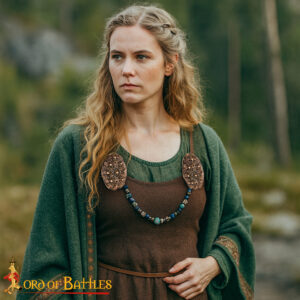 Viking Oval Brooch , Lost Wax Cast Bronze – 9th Century Replica