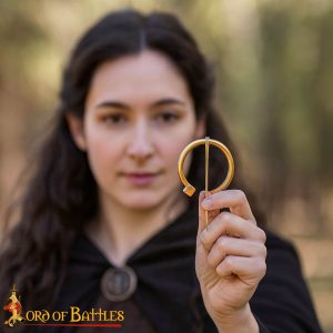 Medieval Brass Penannular Cloak Brooch