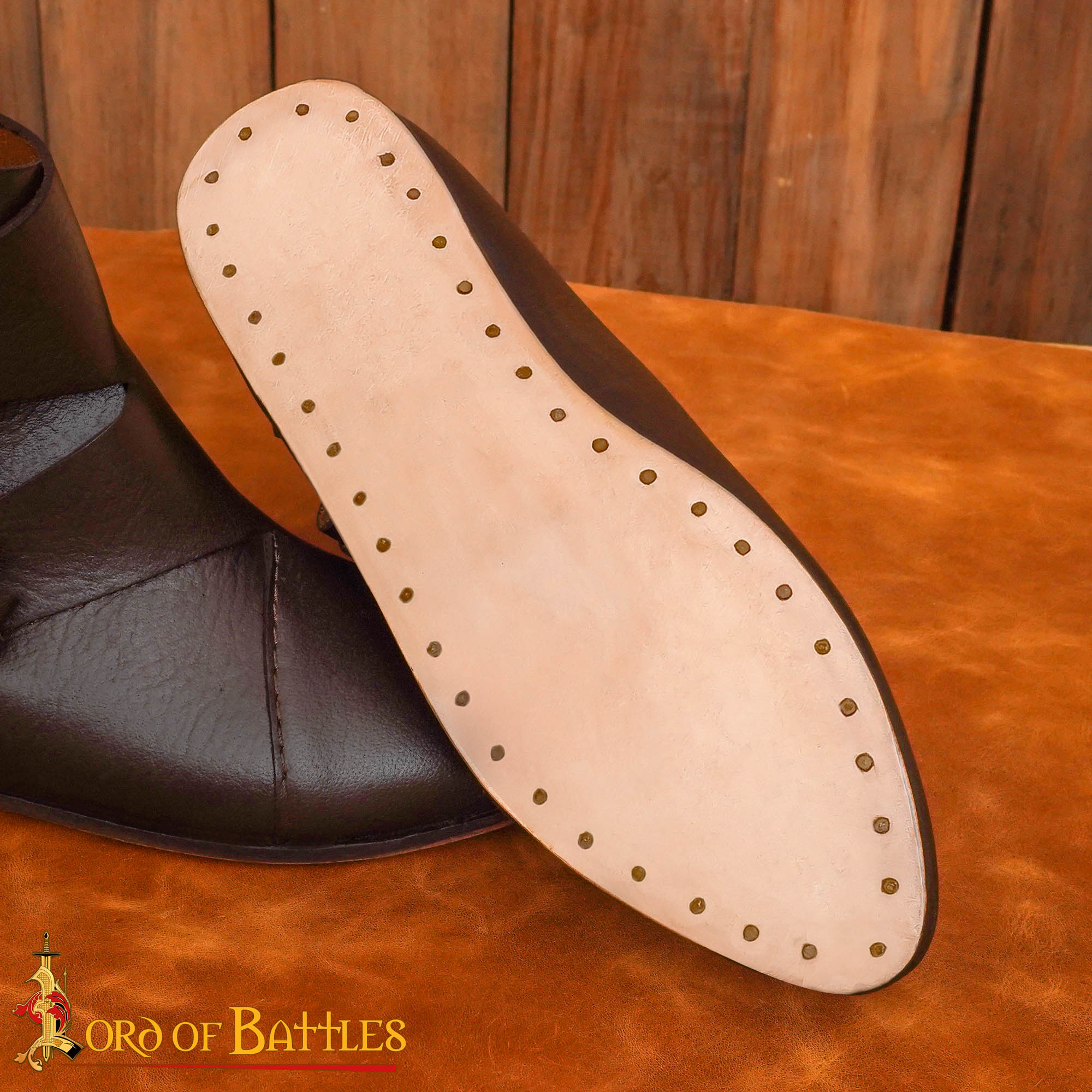 Early Medieval Viking Turn-Shoes-25244BR 4