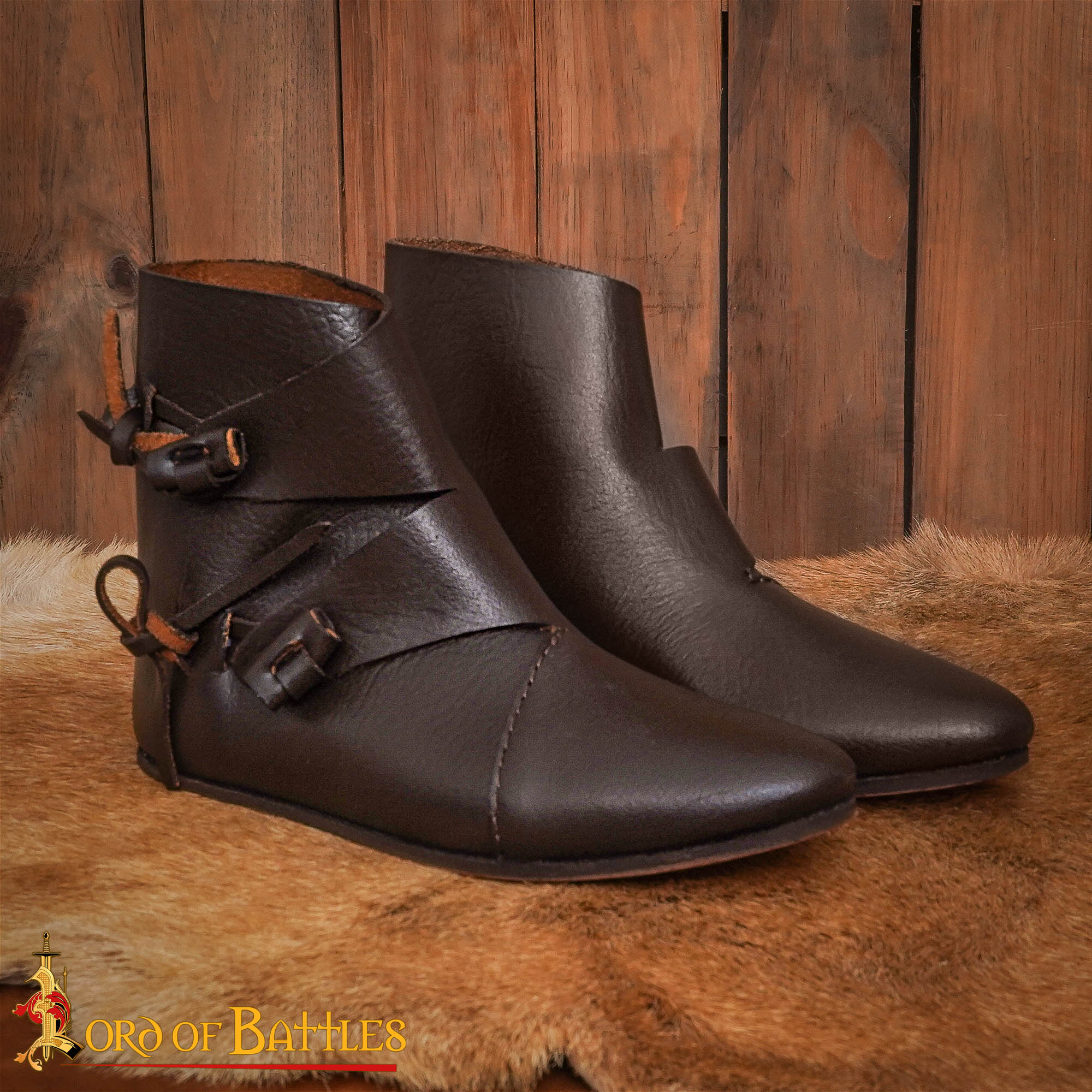 Early Medieval Viking Turn-Shoes-25244BR