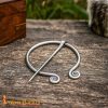 Ever-bright Stainless Steel Penannular Brooch - 26220SS