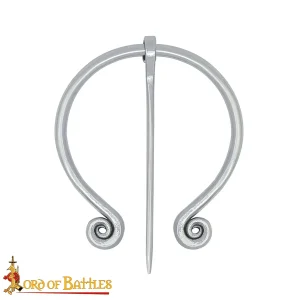 Ever-Bright Stainless Steel Penannular Brooch – Iron Age & Medieval Clothing Pin