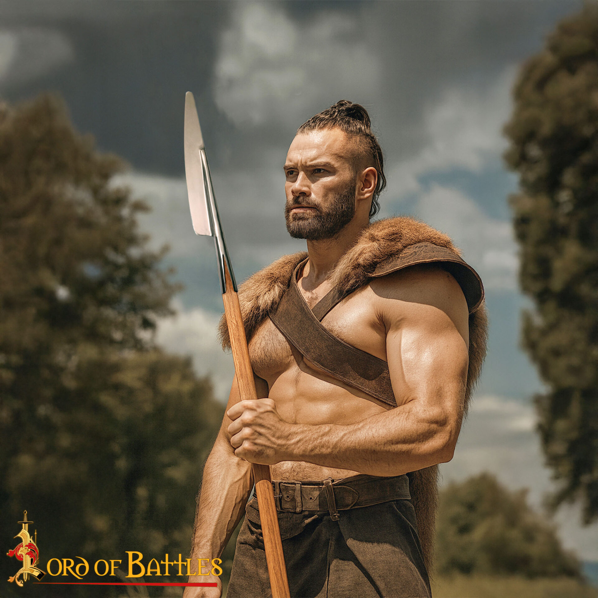 Hand-Forged Mild Steel Pole End-26506 6