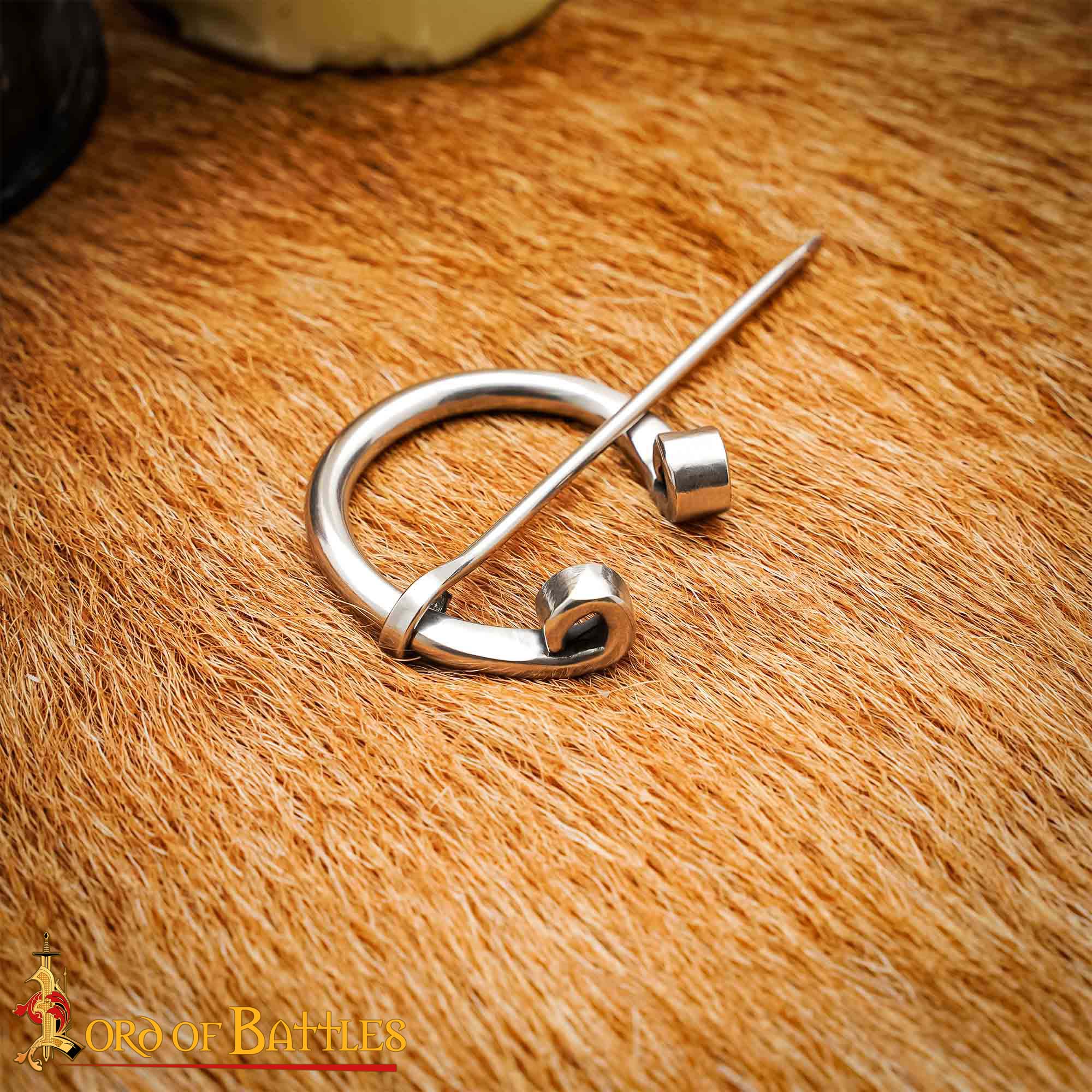 Stainless Steel Penannular Brooch Rolled End-26235SS