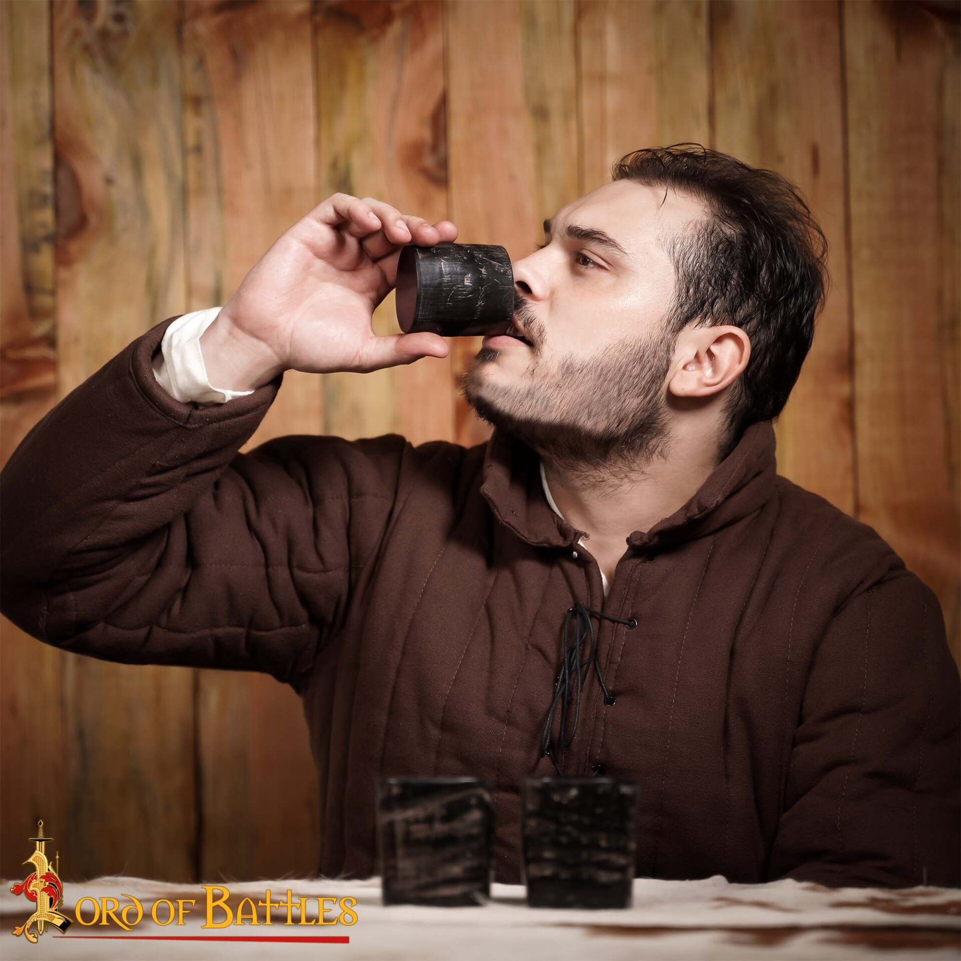 Viking Buffalo horn shot glasses-4440-6pcs 4