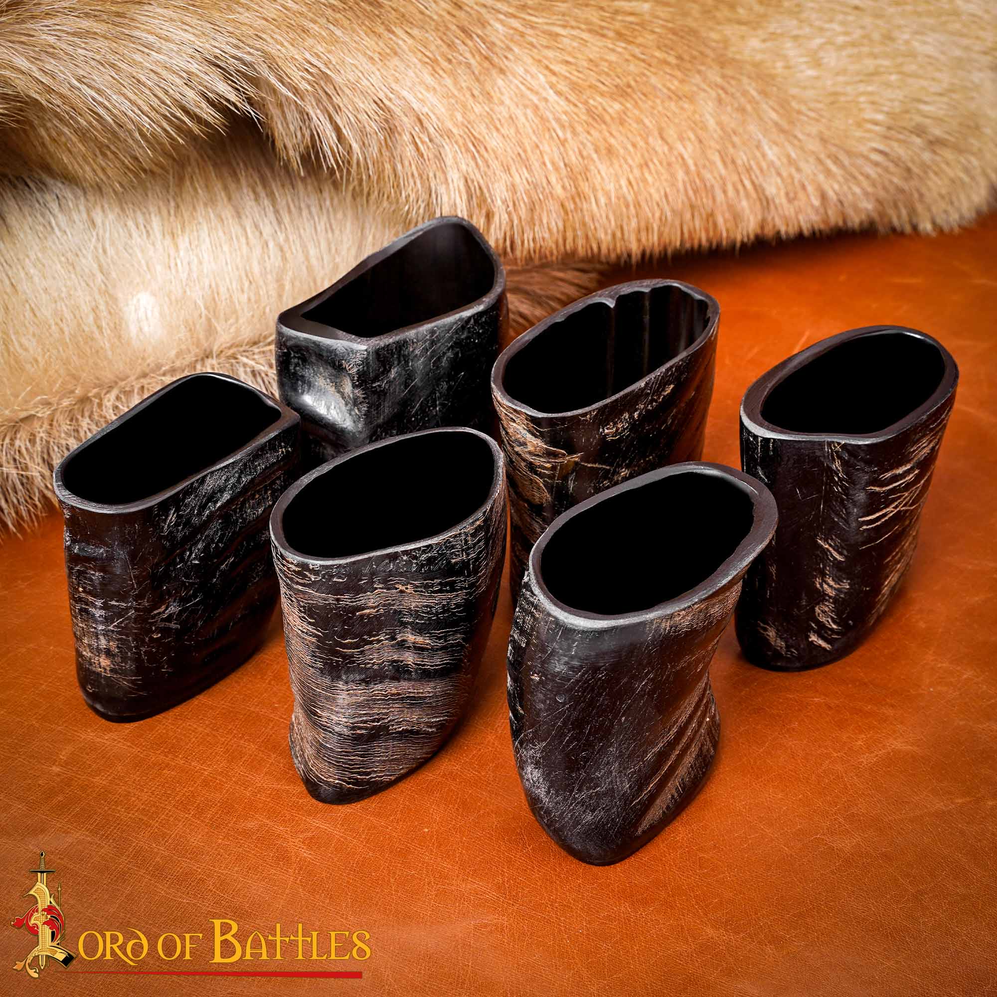 Viking Buffalo horn shot glasses-4440-6pcs