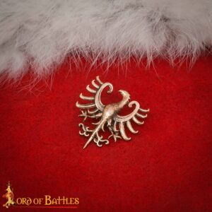Medieval Bronze Eagle Emblem – Lost Wax Cast Heraldic Badge for LARP, Costumes & Display