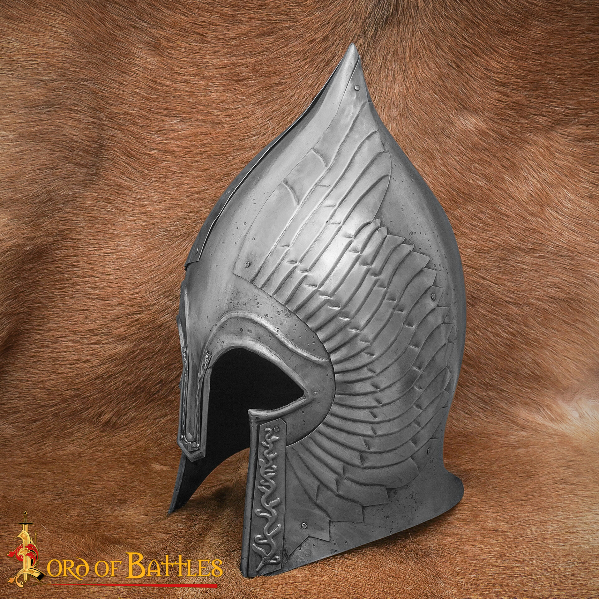 Gondorian Steel Helmet – Fantasy Medieval Armor Replica for Cosplay LARP and Display 26261AL 1