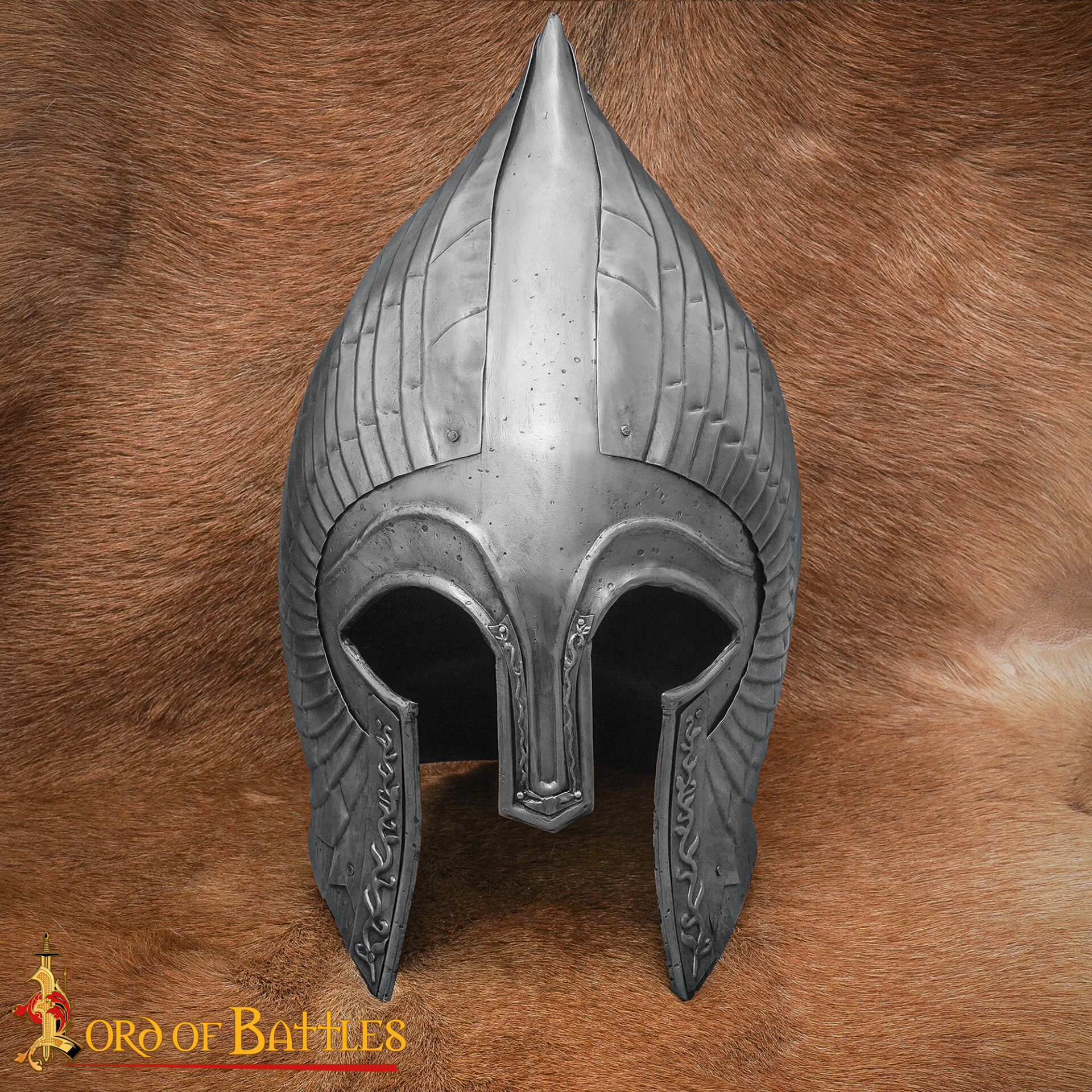 Gondorian Steel Helmet – Fantasy Medieval Armor Replica for Cosplay LARP and Display 26261AL