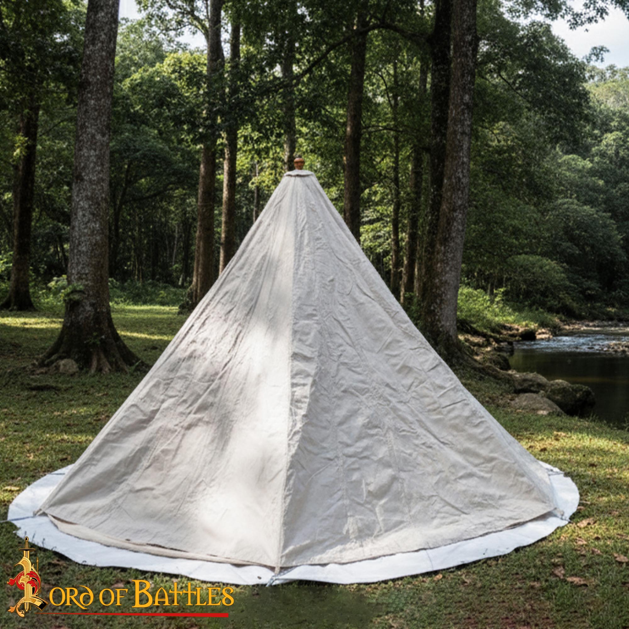 Heavy Duty Medieval Conical Canvas Tent - 26541E 5
