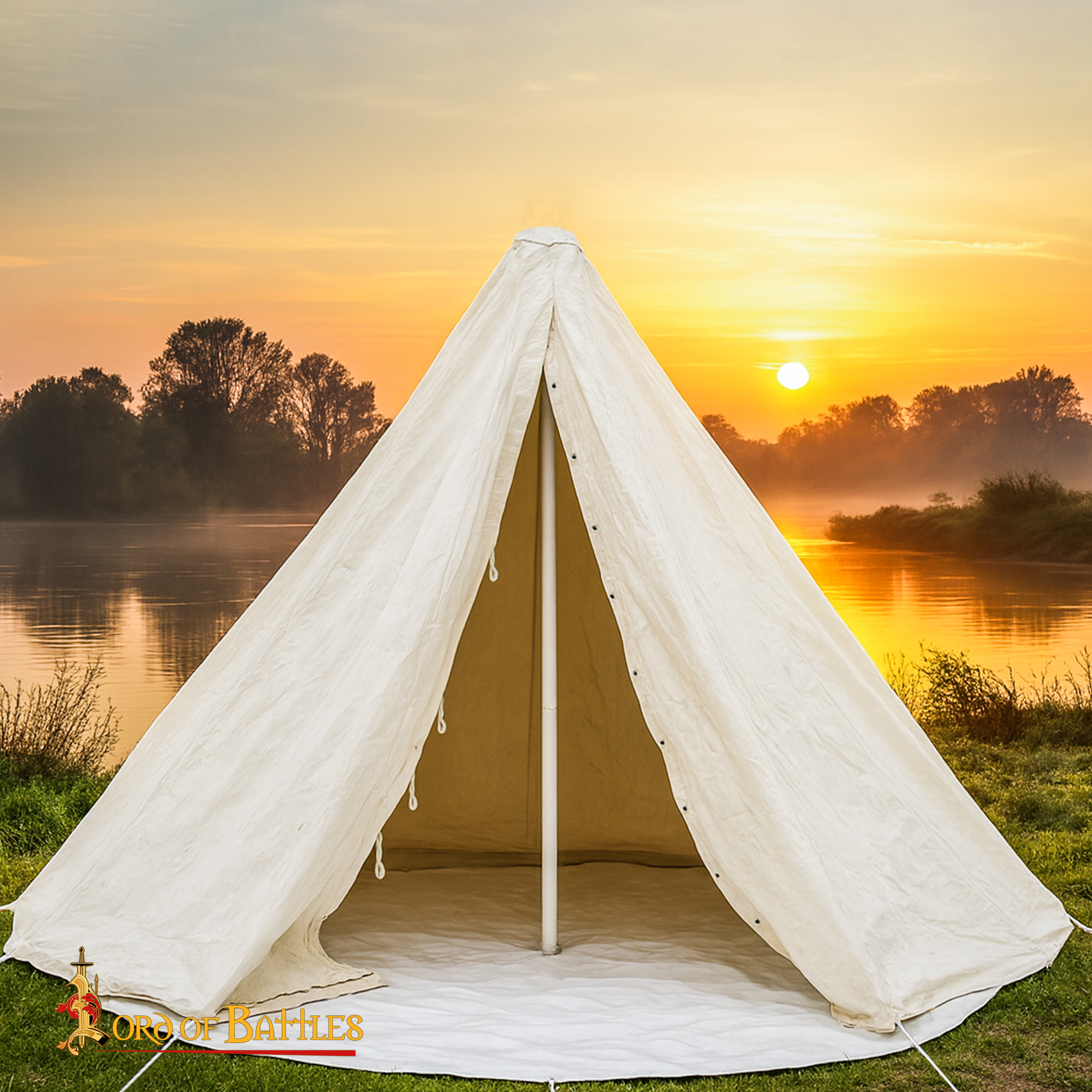 Heavy Duty Medieval Conical Canvas Tent - 26541E 6