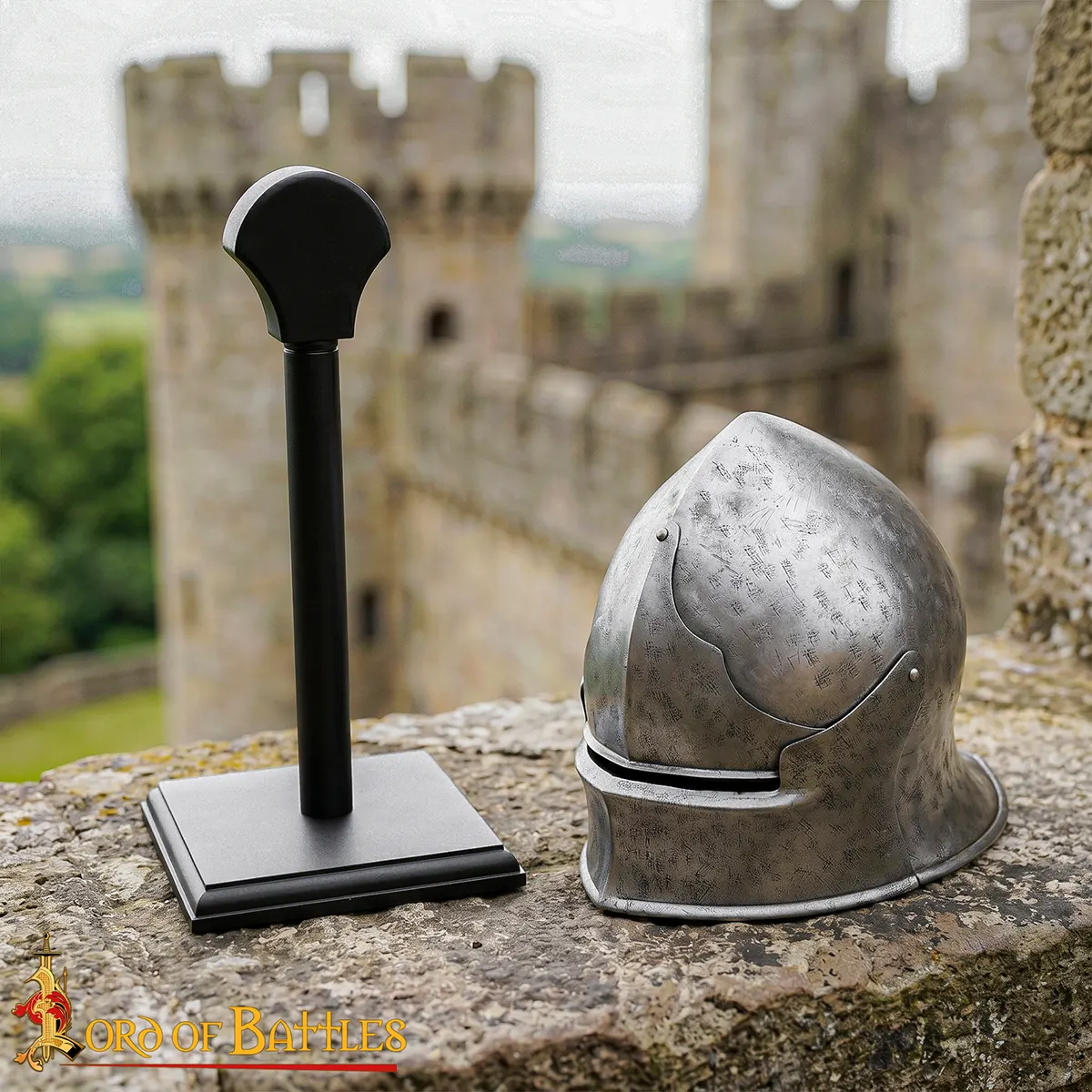 Black Helmet Display Stand Black Helmet Display Stand - Image 3