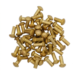 Brass mushroom head rivets