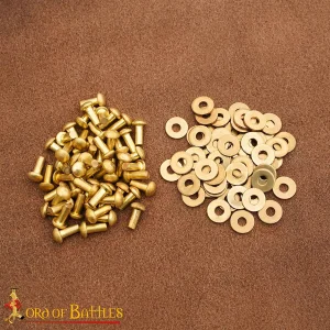 Brass Mushroom Head Rivets