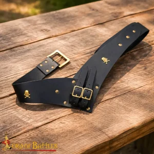 Pirate Genuine Leather Belt with Sword Holder