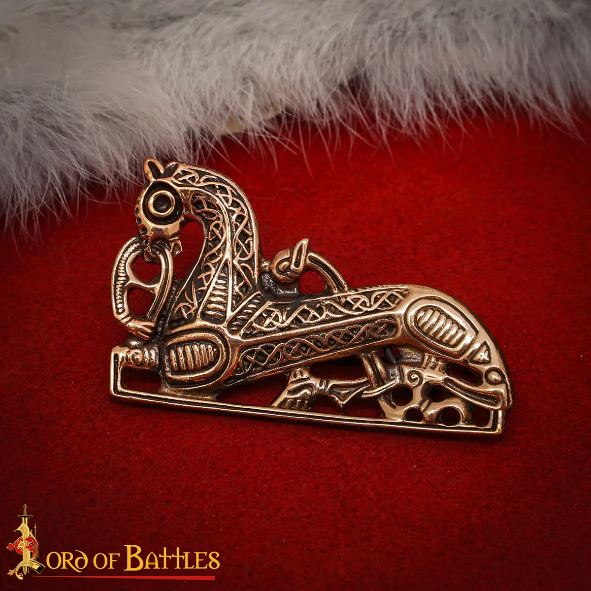 Celtic horse brooch