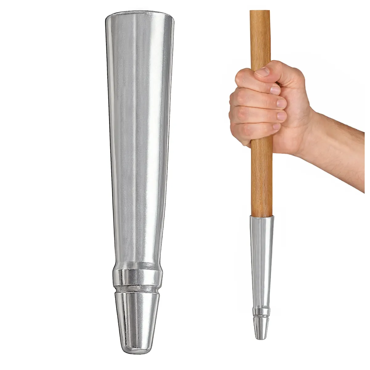 Hand-Forged Medieval Spear Butt Cap- Polished steel finish Hand-Forged Medieval Spear Butt Cap- Polished steel finish - Image 4