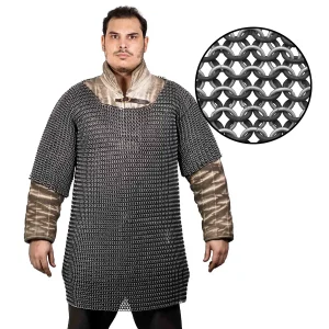 Chainmail Shirt Half Sleeve Aluminium - 14 Gauge Armour