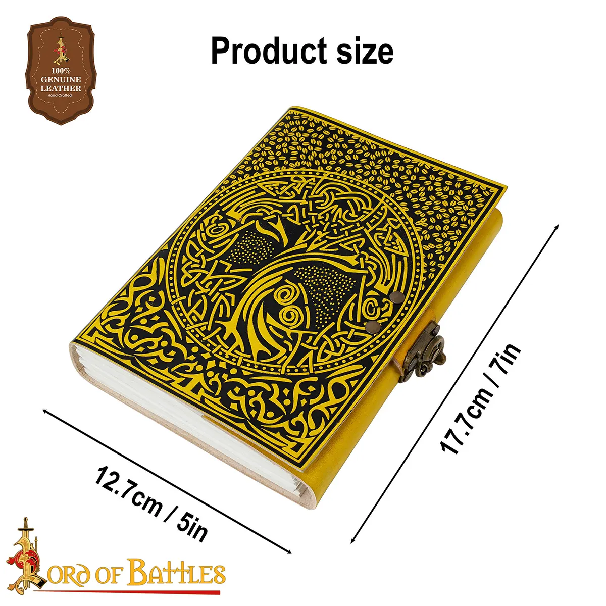 Celtic Tree of Life Vintage Genuine Leather Journal Celtic Tree of Life Vintage Genuine Leather Journal - Image 3
