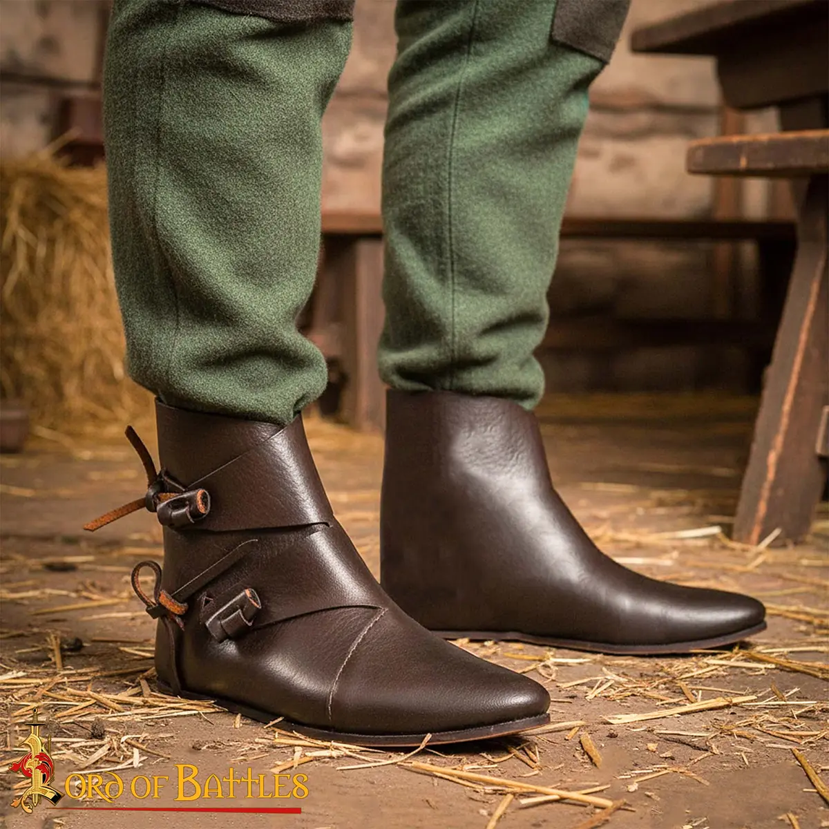 Early Medieval Toggle Shoes - Jorvik Shoes Early Medieval Toggle Shoes - Jorvik Shoes - Image 2
