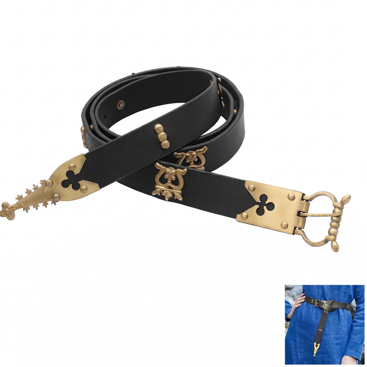 15th Century Gothic Leather Belt - Image 4
