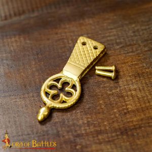 Quatrefoil Brass Belt Chape