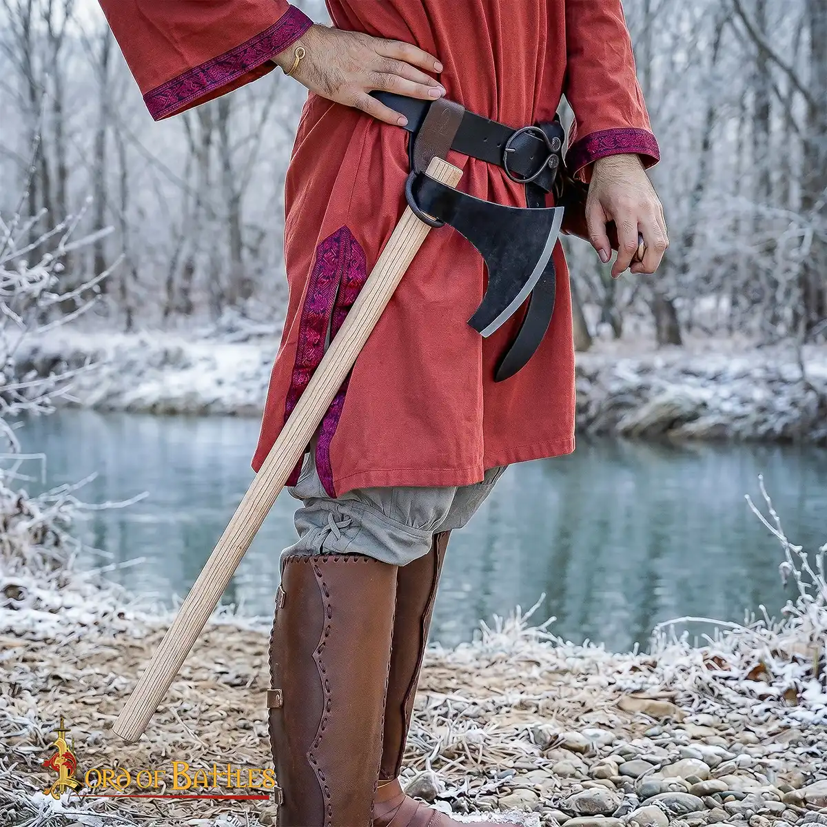 Viking Bearded Axe with Ash Wood Handle Viking Bearded Axe with Ash Wood Handle - Image 9