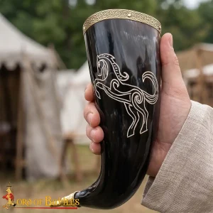 Stallion Drinking Horn