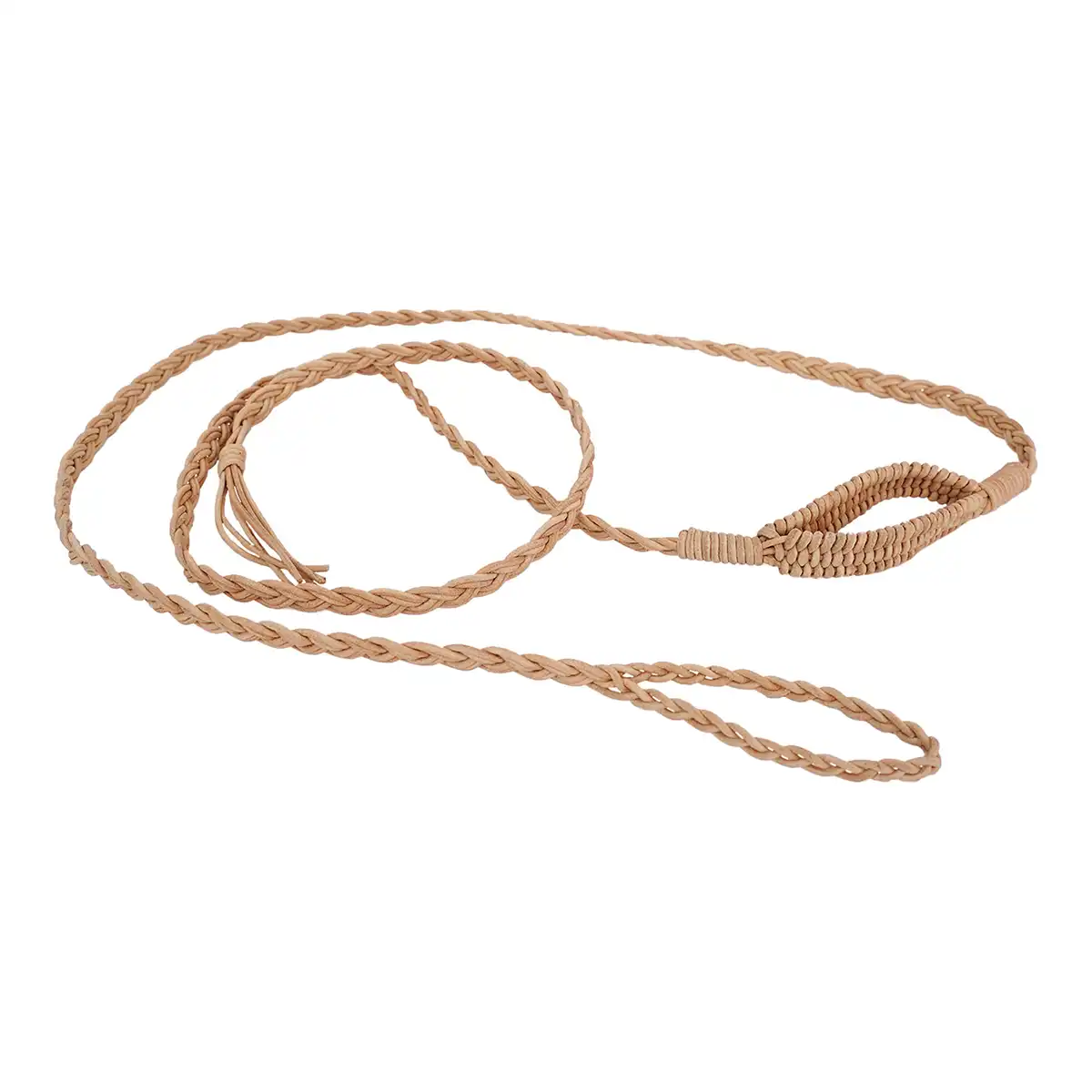 Medieval Balearic Sling, Genuine Leather Hand-Braided Shepherd’s Sling LARP Medieval Balearic Sling, Genuine Leather Hand-Braided Shepherd’s Sling LARP - Image 5