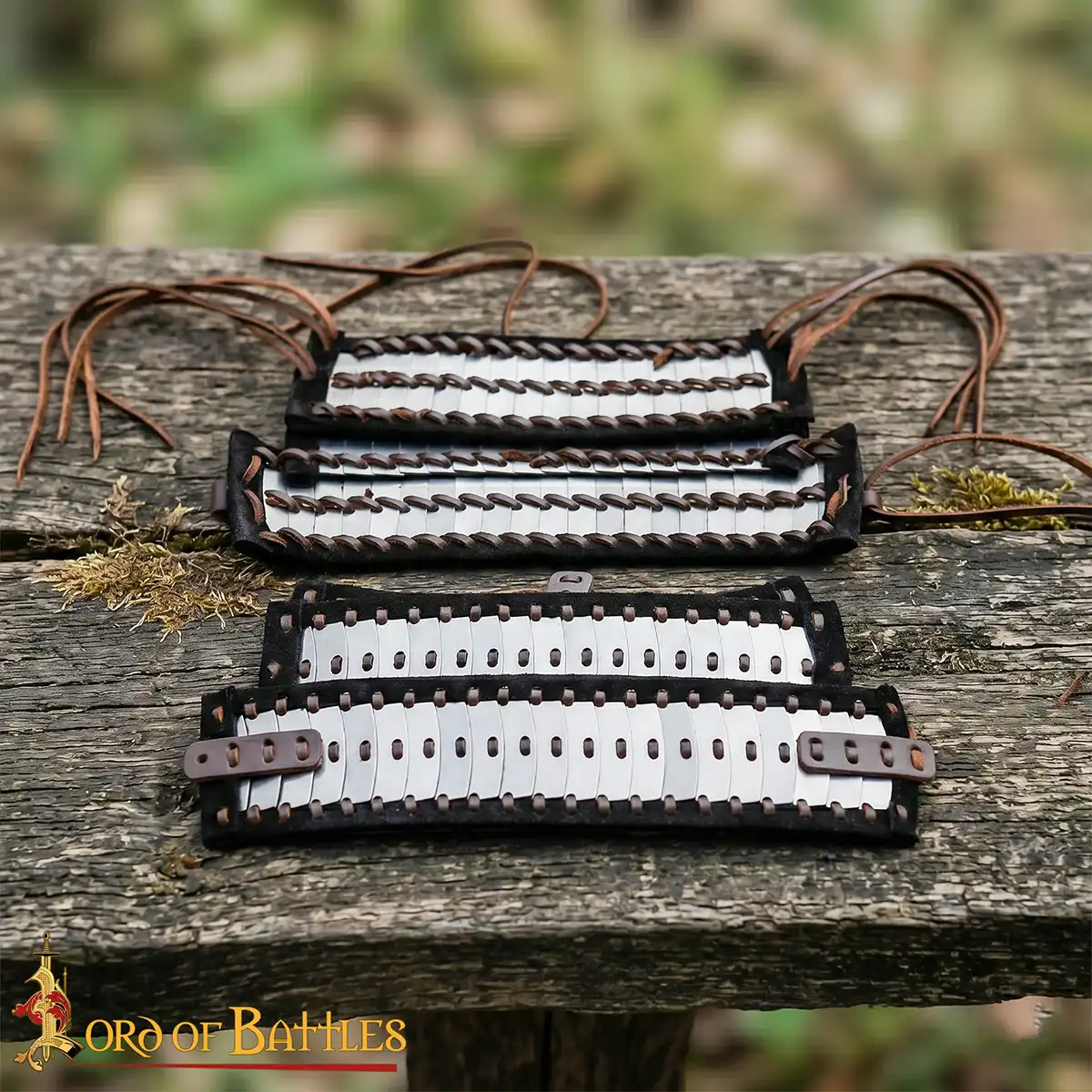 Viking Steel Lamellar Pauldrons 20 Gauge lamellar pauldrons