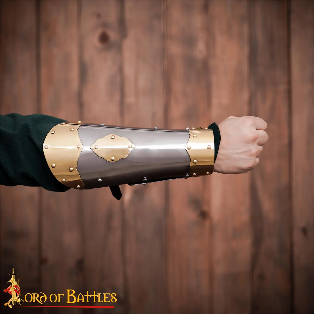 17th Century Winged Hussar Bracers,16 Gauge Mild Steel with Brass Fittings 17th Century Winged Hussar Bracers,16 Gauge Mild Steel with Brass Fittings - Image 8