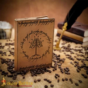 Tree Of Gondor Embossed Leather Journal With Natural Pages