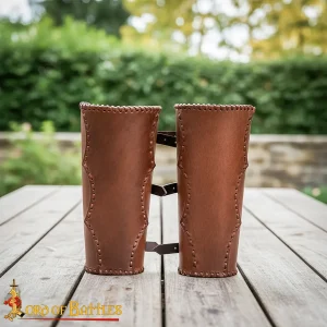 Ravencrest Leather Greaves