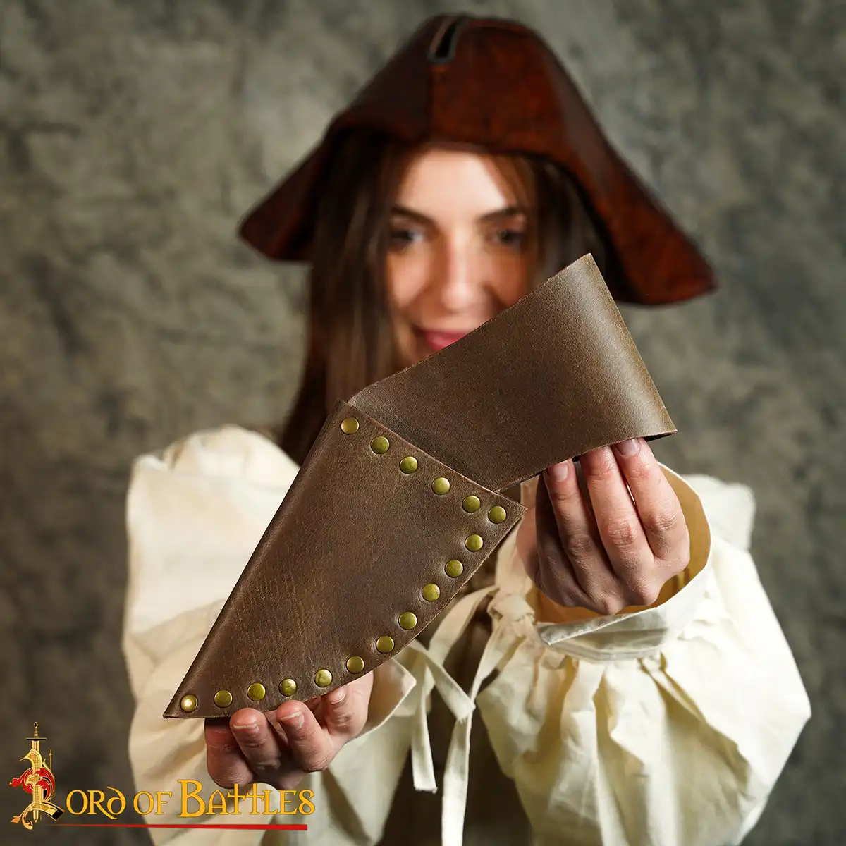 Pirate's Leather Pistol Frog Handcrafted Genuine Leathercraft - Image 5