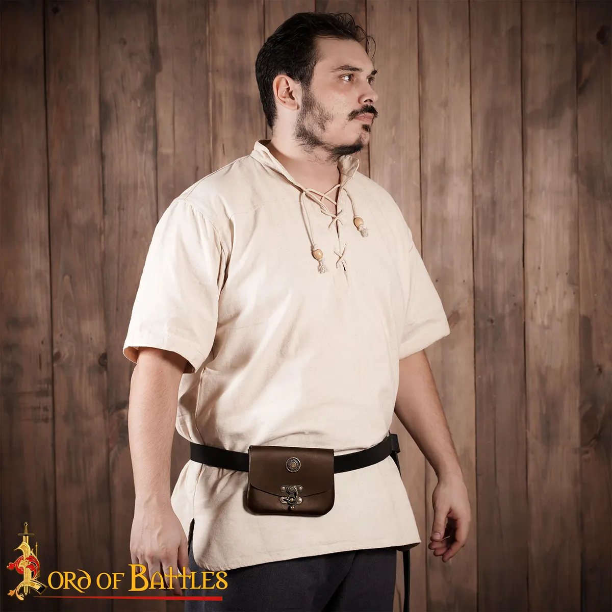 Medieval Quester’s Leather Belt Pouch | 3 mm Genuine Leather with Antique Brass Fittings Medieval Quester’s Leather Belt Pouch | 3 mm Genuine Leather with Antique Brass Fittings - Image 6