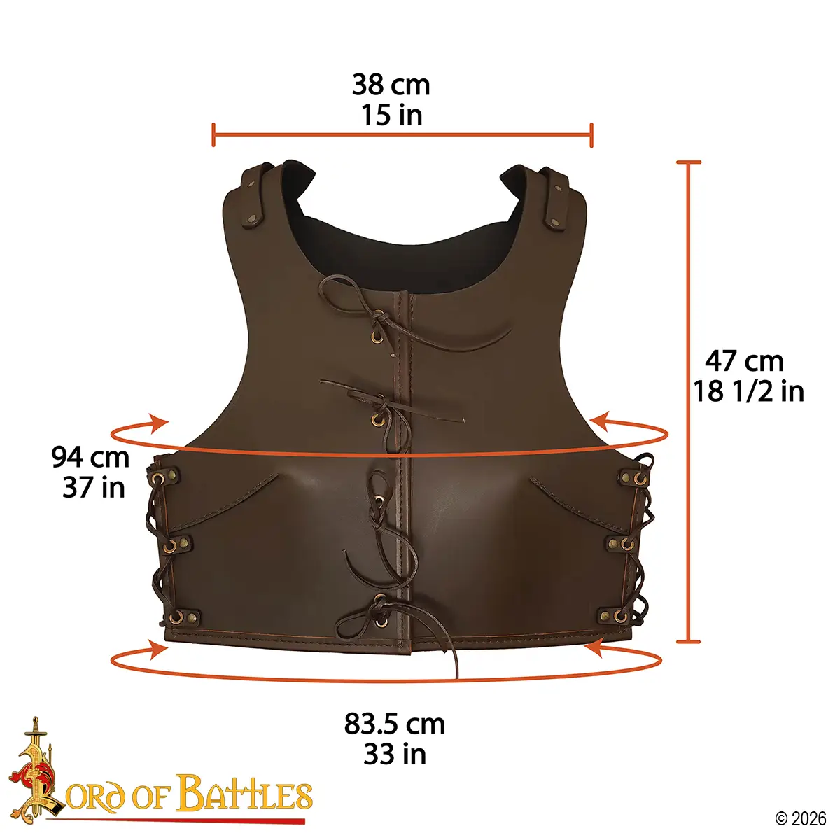 Valkyrie Genuine Leather Breastplate Valkyrie Genuine Leather Breastplate - Image 3