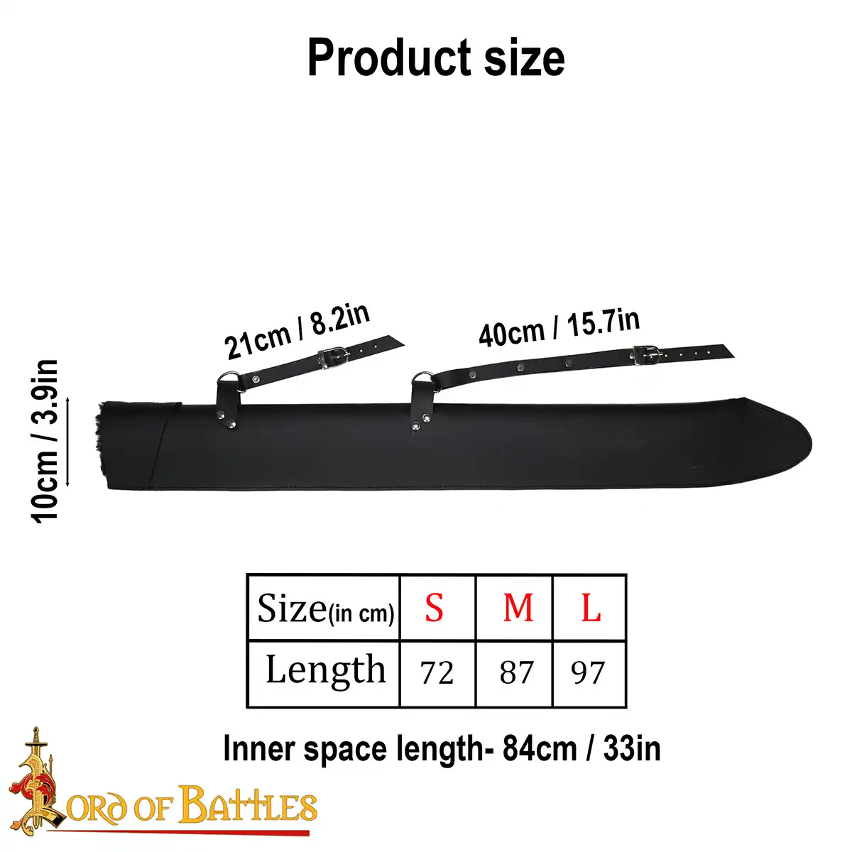 Medieval Leather Sword Scabbard Fur Lined Medieval Leather Sword Scabbard Fur Lined - Image 3