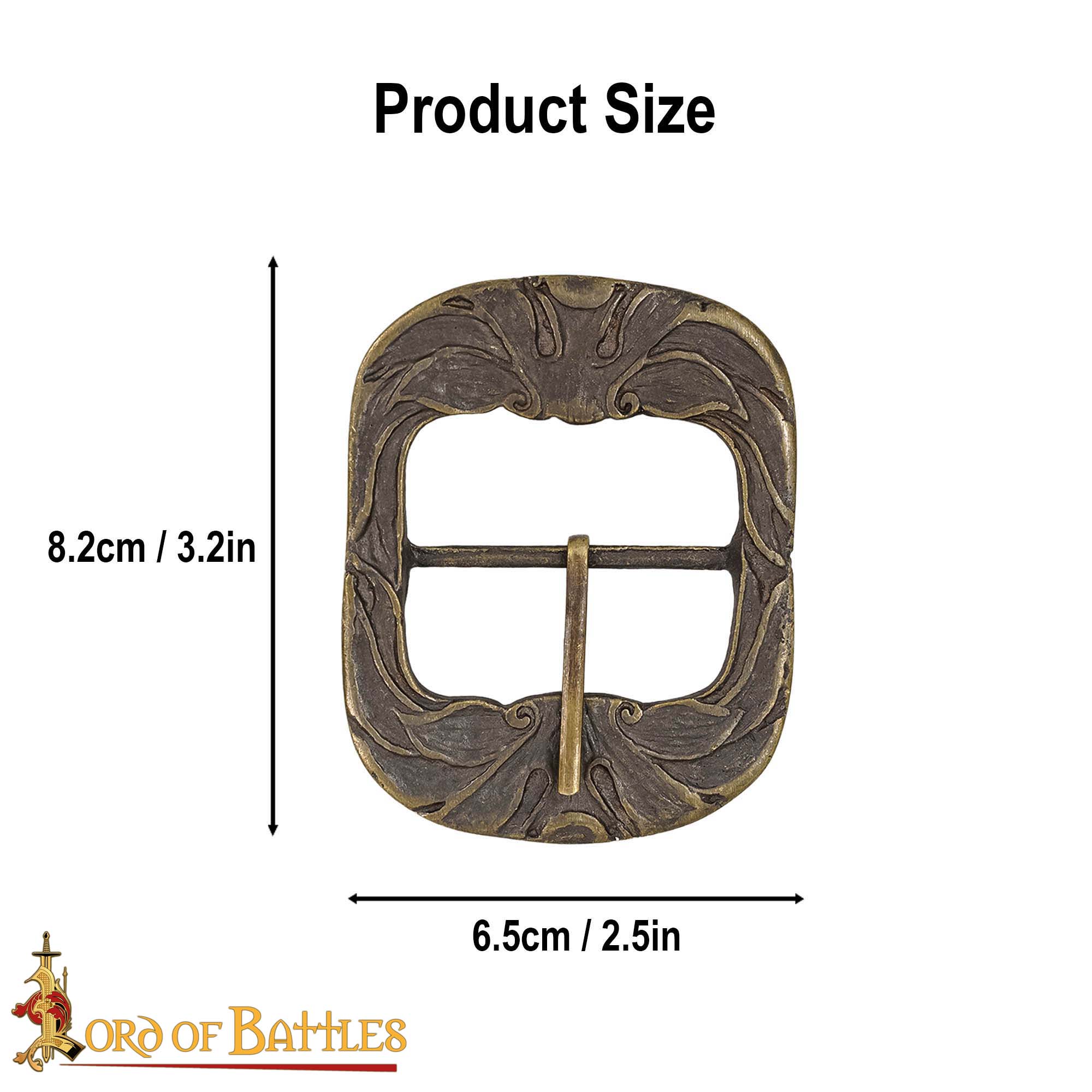 Ornate Belt Buckle Large Antique Brass Belt Accessory Ornate Belt Buckle Large Antique Brass Belt Accessory - Image 3
