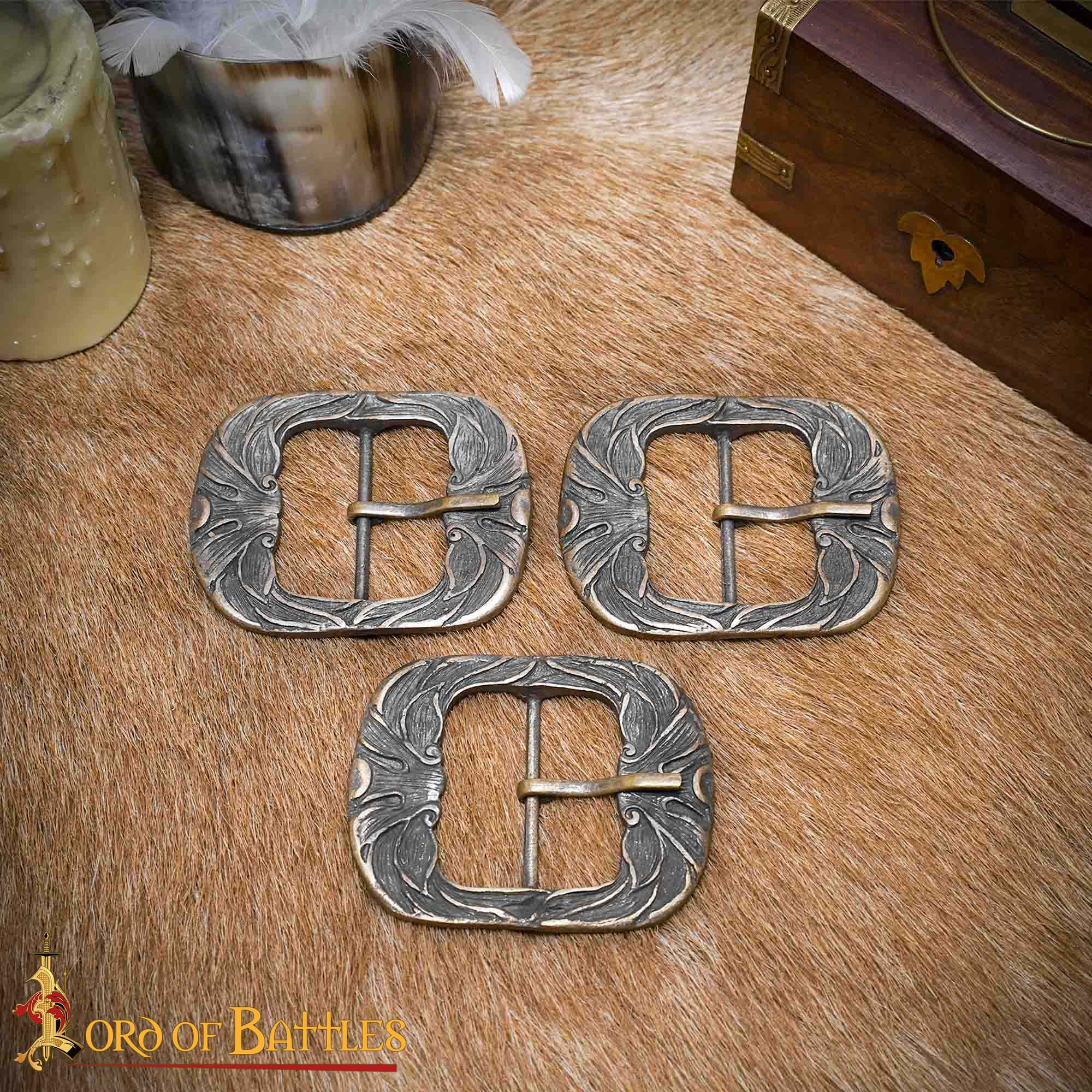 Ornate Belt Buckle Large Antique Brass Belt Accessory Ornate Belt Buckle Large Antique Brass Belt Accessory - Image 5