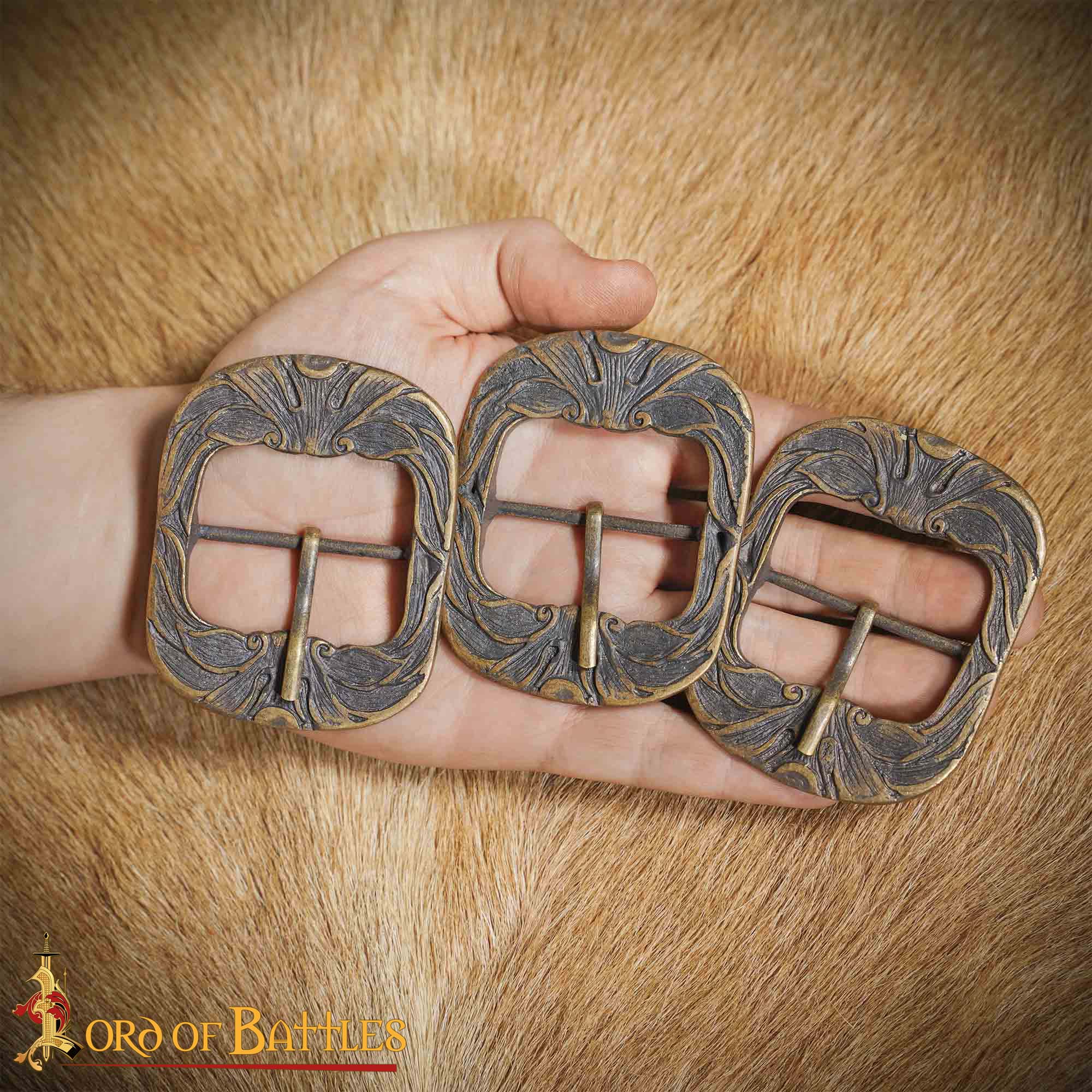 Ornate Belt Buckle Large Antique Brass Belt Accessory Ornate Belt Buckle Large Antique Brass Belt Accessory - Image 4