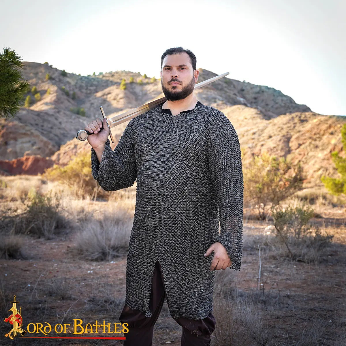Round Ring Medieval Hauberk, Dome Riveted, 8 mm 18 gauge Round Ring Medieval Hauberk, Dome Riveted, 8 mm 18 gauge - Image 5