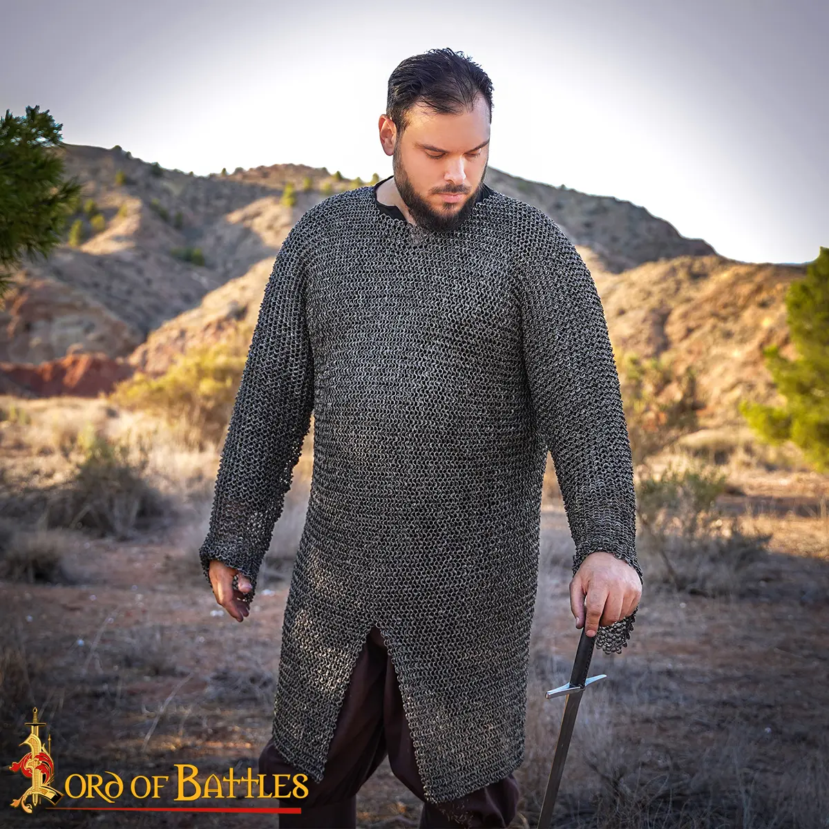 Round Ring Medieval Hauberk, Dome Riveted, 8 mm 18 gauge Round Ring Medieval Hauberk, Dome Riveted, 8 mm 18 gauge - Image 2