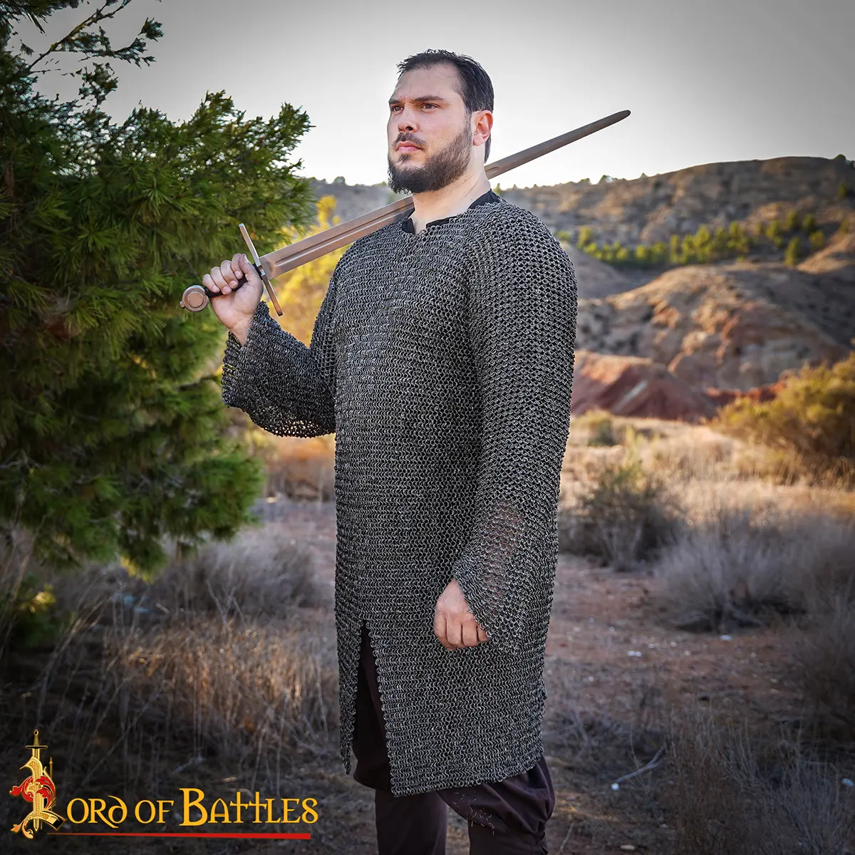 Round Ring Medieval Hauberk, Dome Riveted, 8 mm 18 gauge Round Ring Medieval Hauberk, Dome Riveted, 8 mm 18 gauge - Image 4